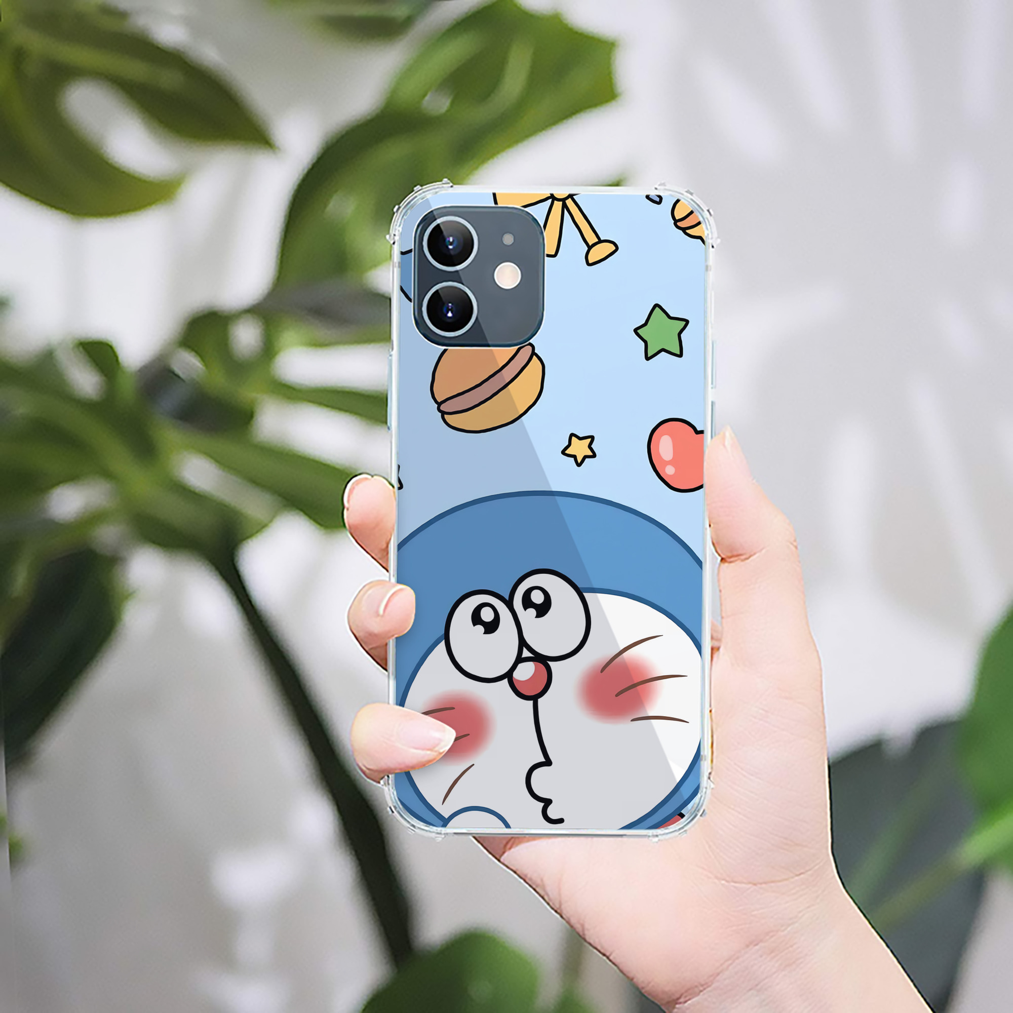 （画像用） ドラえもん Doraemon 【iPhone 12シリーズ対応】透明スマホケース（クリアソフトケース）
